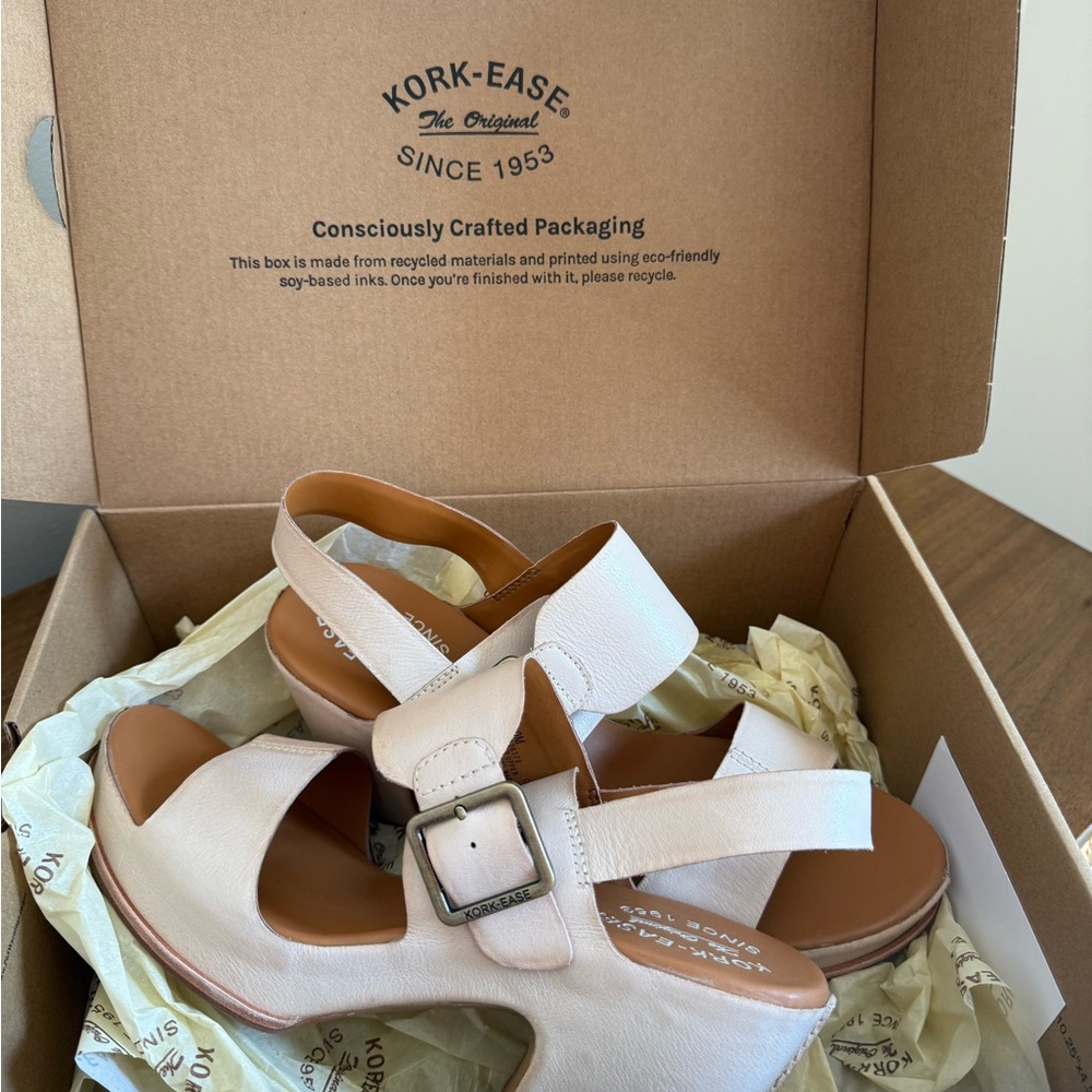 New Kork-Ease Women's San Carlos Cream Sandals - Picture 3 of 11